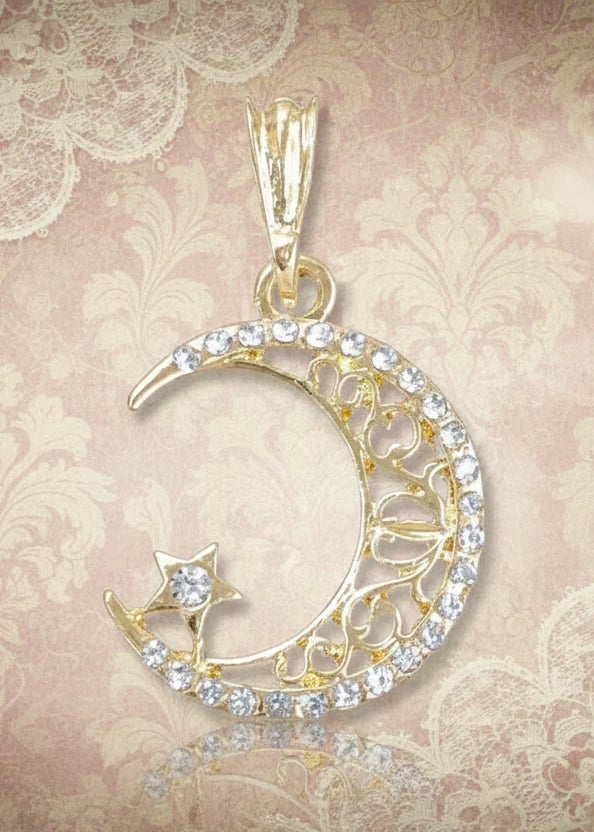 Dije Luna / Oro Laminado 18K