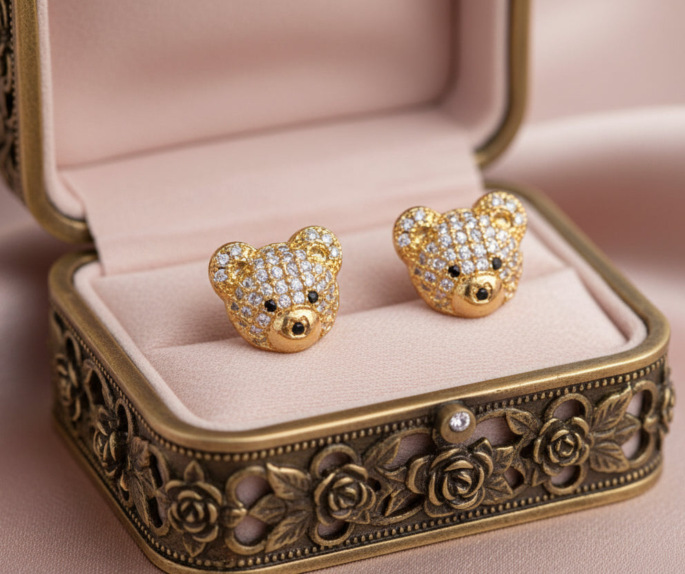 Broquel Ositos 🐻 / Oro laminado 18K