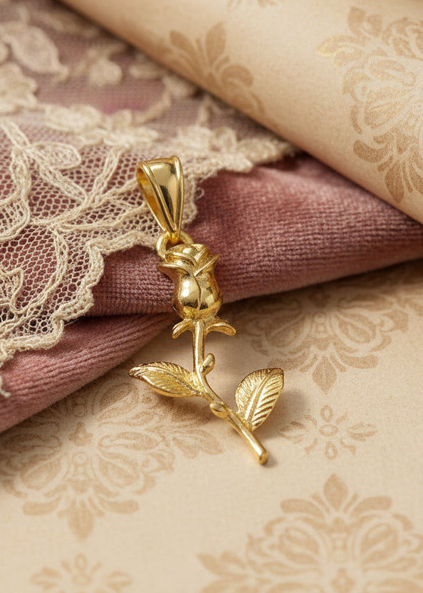 Dije de Rosa 🌹 / Oro Laminado 18K