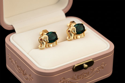 Aretes Huggies / Oro Laminado 18K