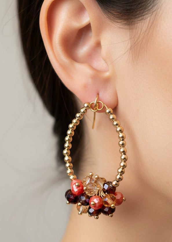 Arracadas Uva 🍇 / Chapa de Oro 14K