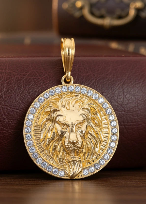 Medalla Leon  / Oro Laminado 18K