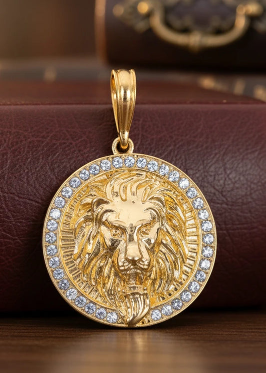 Medalla Leon  / Oro Laminado 18K