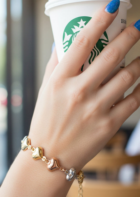 Pulsera Corazón 💓/ Oro Laminado 18K