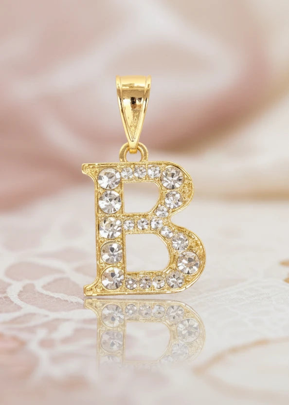 Dije Inicial B / Oro Laminado 18K