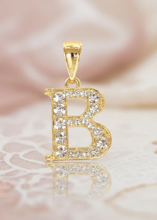 Dije Inicial B / Oro Laminado 18K