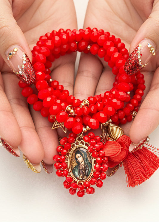 Semanario Virgen de Guadalupe / Chapa de Oro 14K